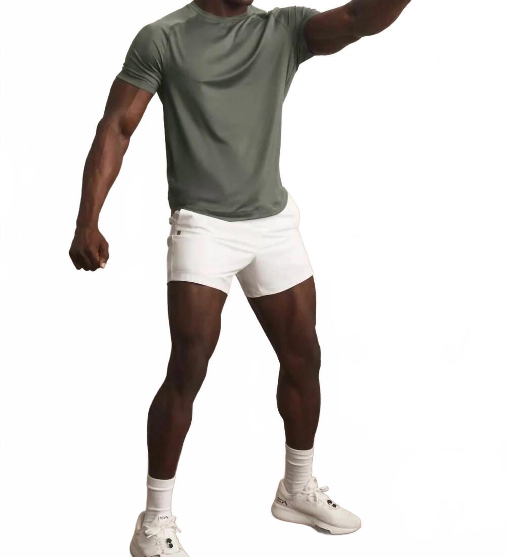 NEW RHONE atmosphere short sleeve tee in olive shadow